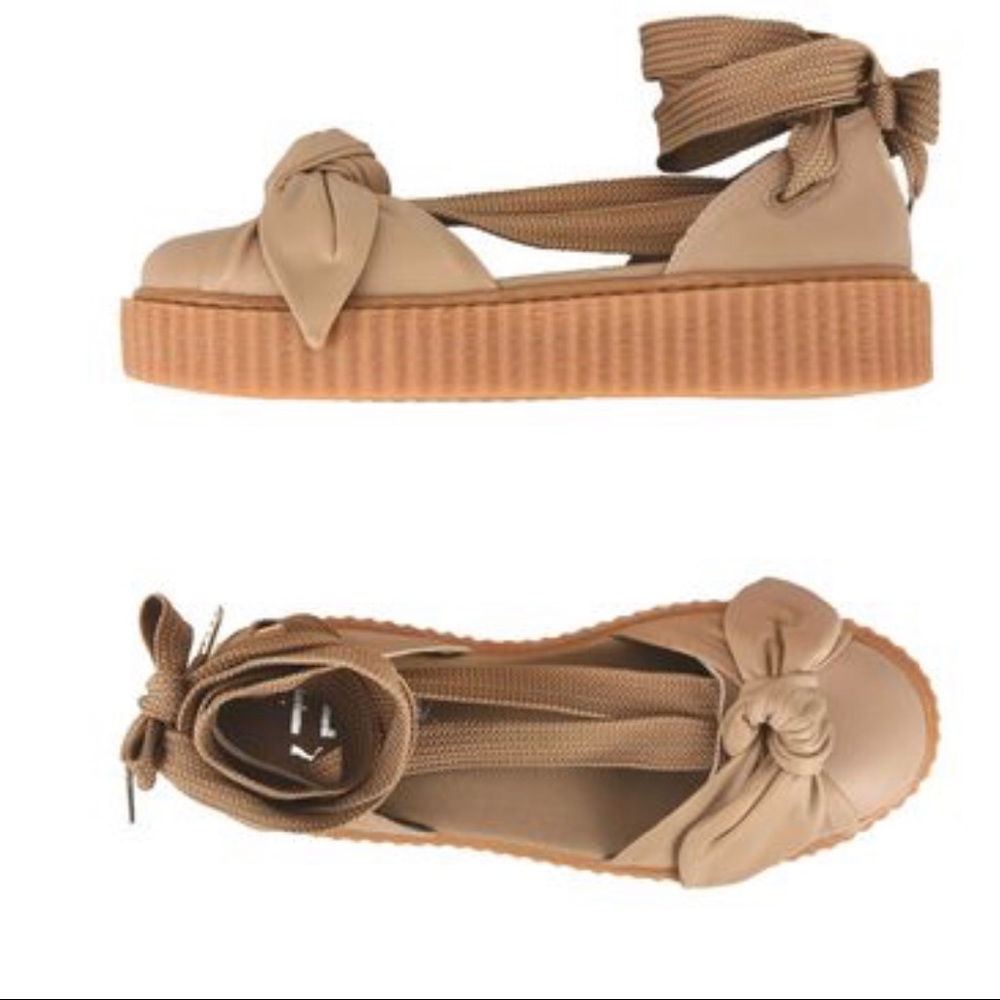 Tan colored fenty sandals